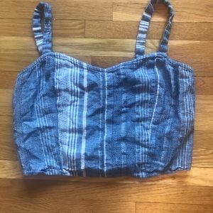 Express Blue and White Tank Top